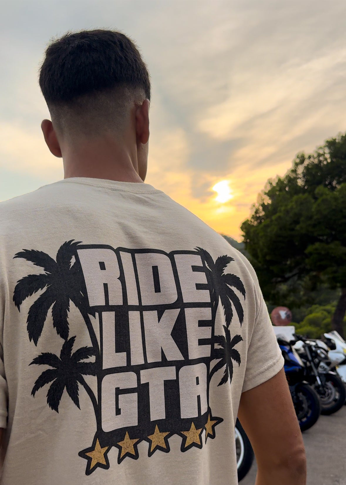 camiseta motera ride like gta modabiker